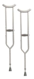 Drive Bariatric Steel Crutch with Accessories 1 pr